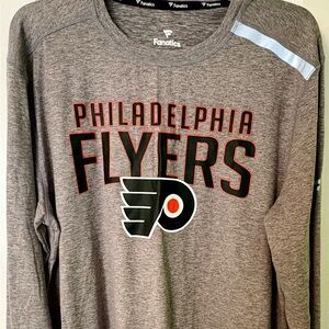 Fanatics Gray Philadelphia Flyers Long Sleeve Tee